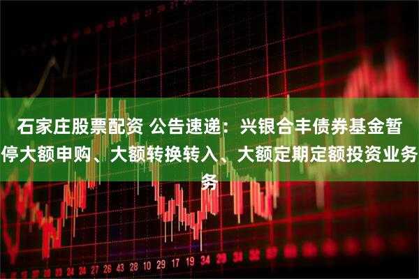 石家庄股票配资 公告速递：兴银合丰债券基金暂停大额申购、大额转换转入、大额定期定额投资业务